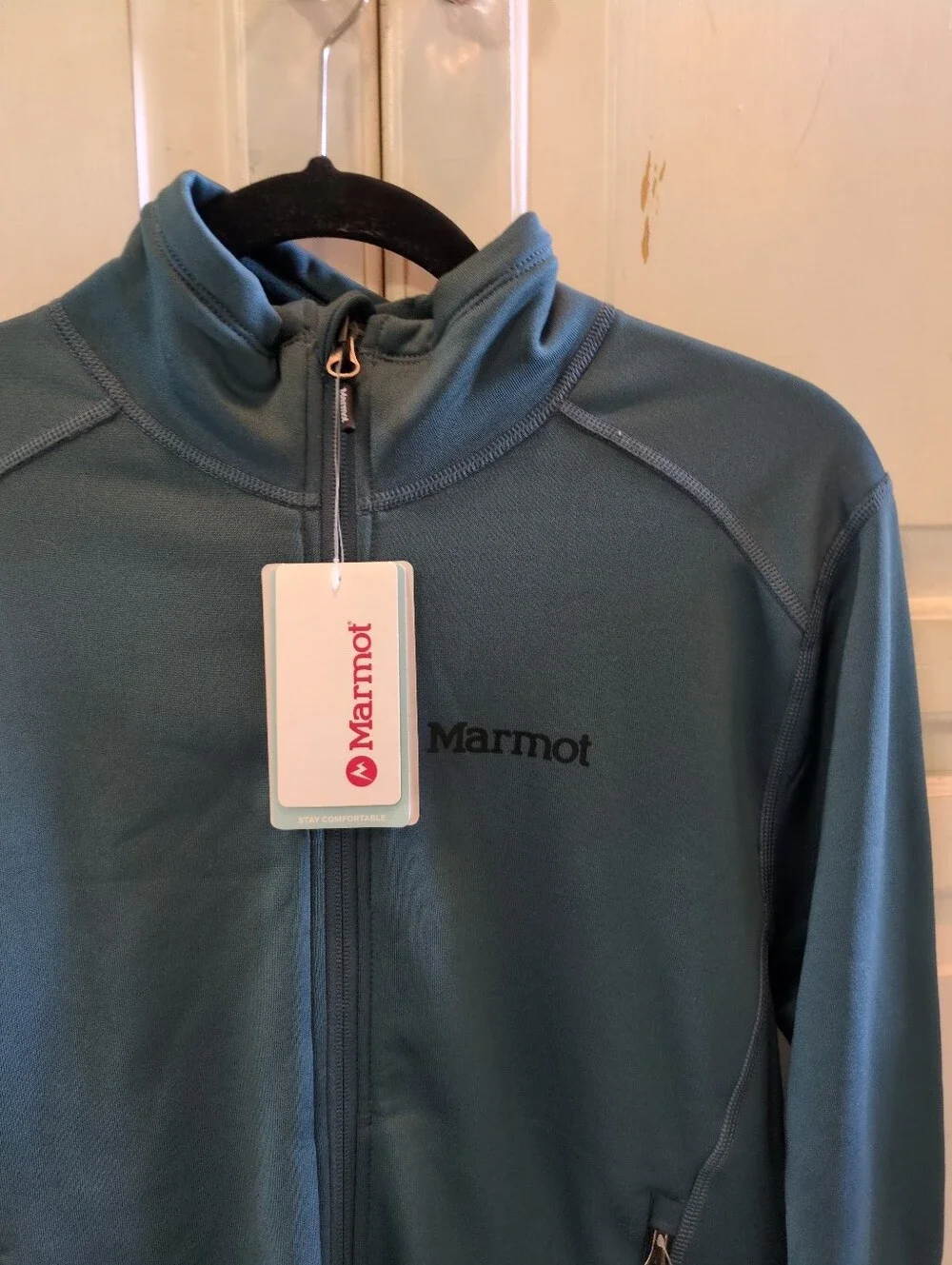 NWT Marmot Olden Polartec Mens Full Zip Jacket Sz S Stargazer Green